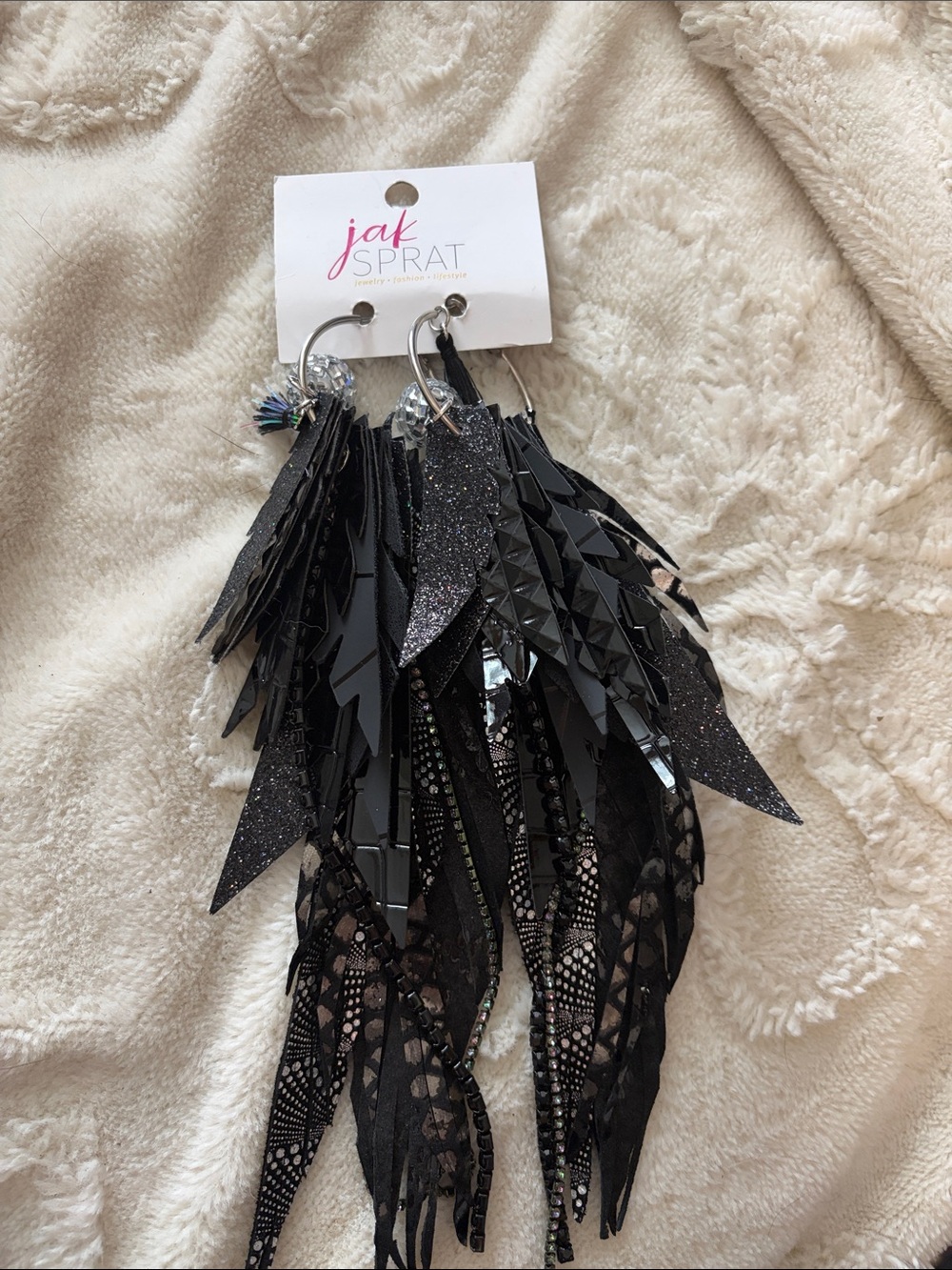 Jack Sprat never worn Tassel Hoop Earrings.